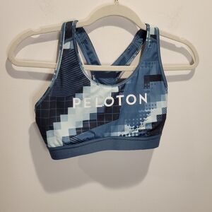 Adidas × peloton size m teal sports bra